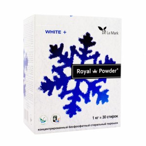 Концентрований безфосфатний пральний порошок Royal Powder White, 1 кг