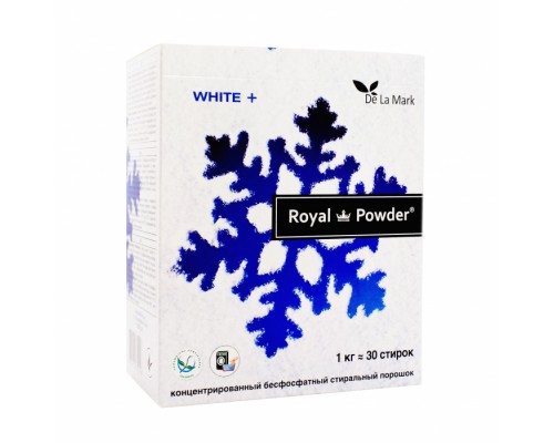 Концентрований безфосфатний пральний порошок Royal Powder White, 1 кг
