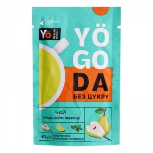 Чай YOGODA груша-лайм-чебрець-стевія (без цукру) 50 г