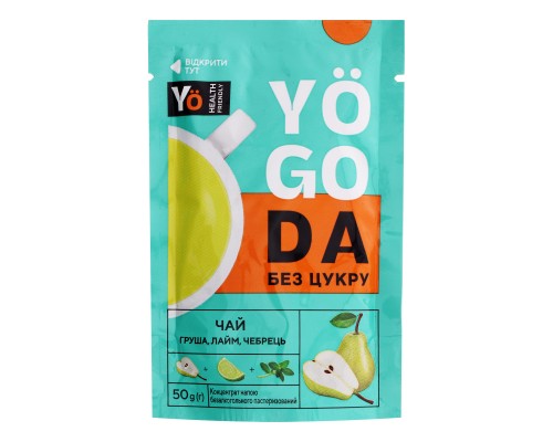 Чай YOGODA груша-лайм-чебрець-стевія (без цукру) 50 г