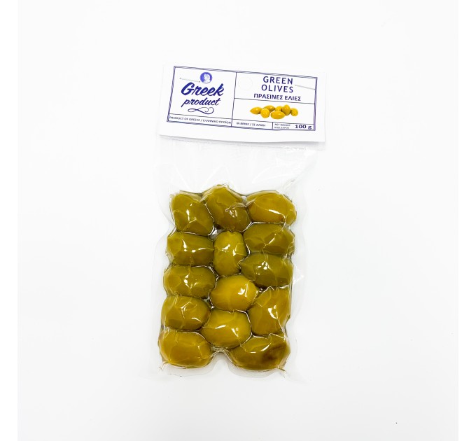 Оливки зелені з кісточкою Greek Product 100 г