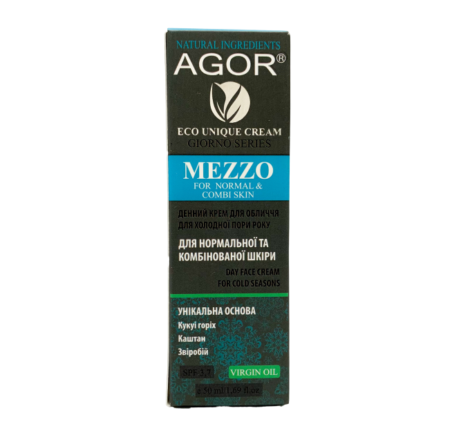 Крем денний AGOR MEZZO для нормальної та комбінованої шкіри (зимова серія) 50 мл