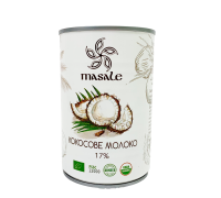 Молоко кокосовое Masale органическое жирность 17% 400 мл
