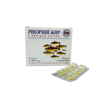 Рыбий жир из печени трески Garmonia 100 капсул по 500 мг Исландия-Украина Рыбий жир из печени трески Garmonia 100 капсул по 500 мг Исландия-Украина