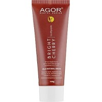 Натуральная отбеливающая зубная паста AGOR BRIGHT CHERRY с косточкой вишни 100 г
