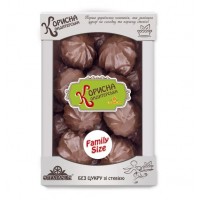 Зефір білий у шоколаді Корисна Кондитерська зі стевією (без цукру) 600 г Зефір білий у шоколаді Корисна Кондитерська зі стевією (без цукру) 600 г