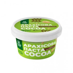 Арахисовая паста Green Lane COCOA с какао и финик. сиропом, без сахара 500 г