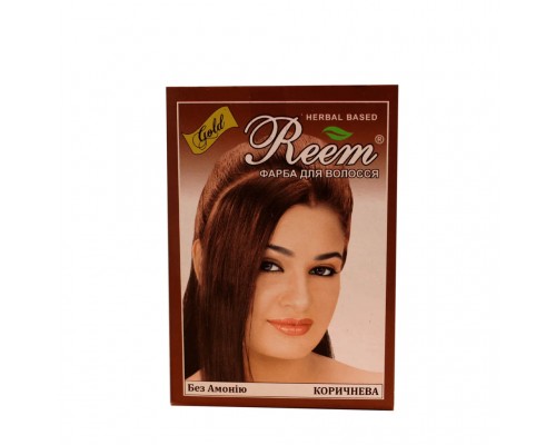 Безаммиачная краска для волос Reem Gold коричневая, 60 г