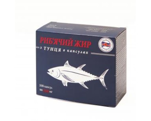 Риб'ячий жир з тунця Garmonia 100 капсул по 500 мг Ісландія-Україна