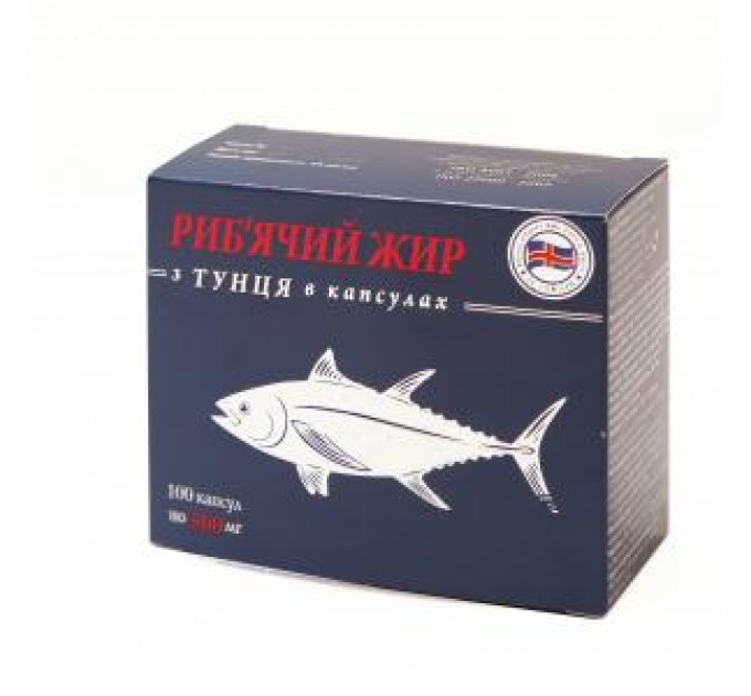 Рыбий жир из тунца Garmonia 100 капсул по 500 мг Исландия-Украина