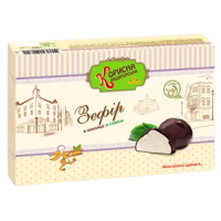 Зефир белый в шоколаде Корисна Кондитерська без сахара 180 г