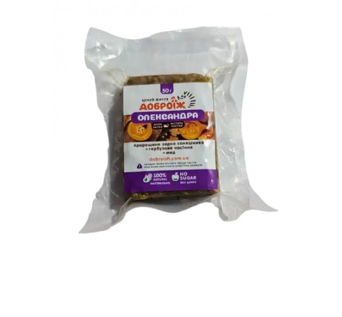 Живая халва Доброїж Олександра без сахара 50 г