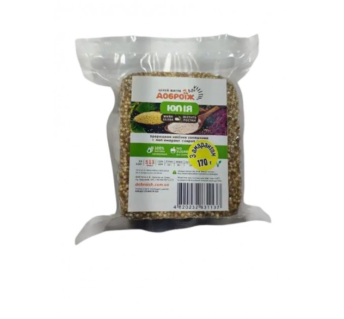 Живая халва Доброїж Юлія без сахара 170 г